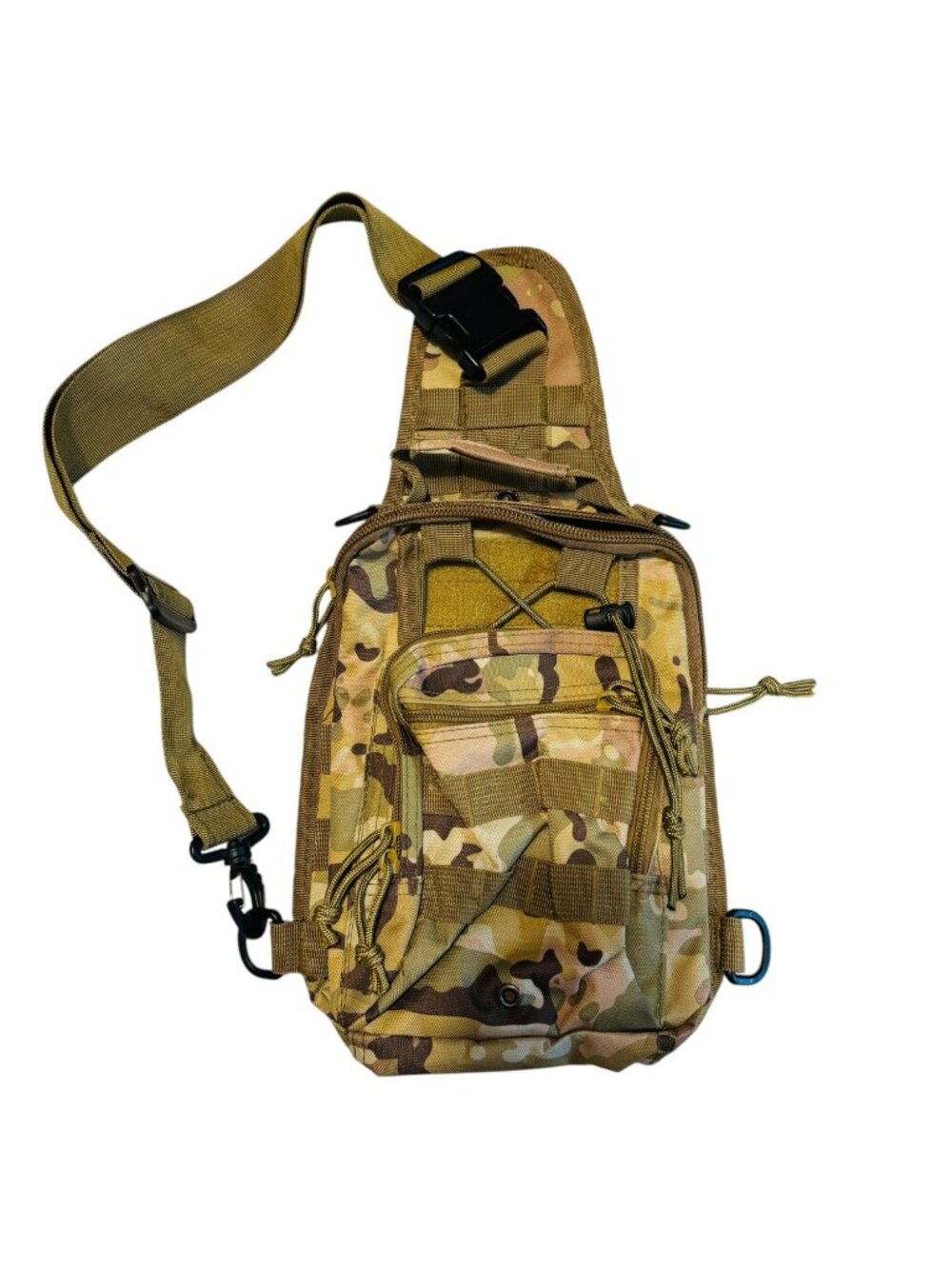 Tactical Camo Sling Backpack With Adjustable Strap
